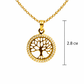 MEDALHA EM OURO 19,2K  C/ ZIRCONIAS