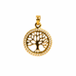 MEDALHA EM OURO 19,2K  C/ ZIRCONIAS