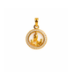 MEDALHA EM OURO 19,2K C/ ZIRCONIAS