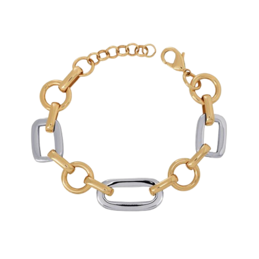 PULSEIRA VIDAL E VIDAL EM BRONZE BANHADO A OURO 18K