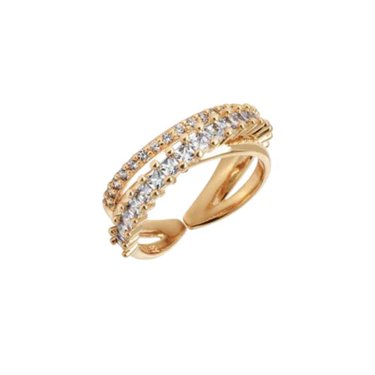 ANEL VIDAL & VIDAL BANHADO A OURO 18K