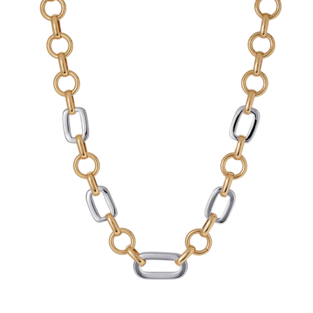 COLAR VIDAL E VIDAL EM BRONZE BANHADO A OURO 18K