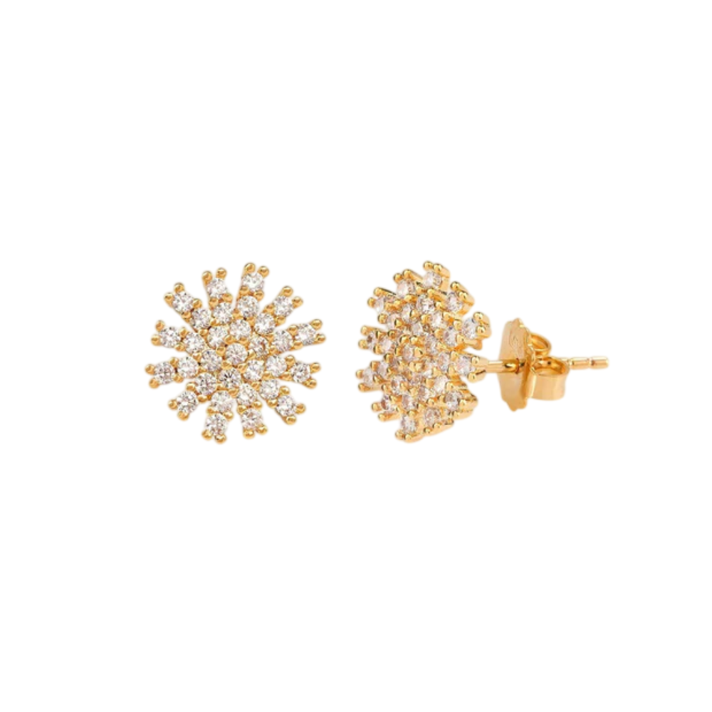 BRINCOS VIDAL & VIDAL BANHADO A OURO 18K