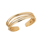 PULSEIRA VIDAL & VIDAL BANHADO A OURO 18K COM ZIRCÓNIAS