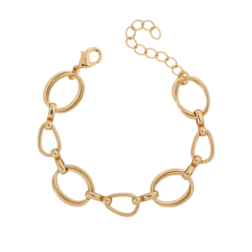 PULSEIRA VIDAL & VIDAL BANHADO A OURO 18K3