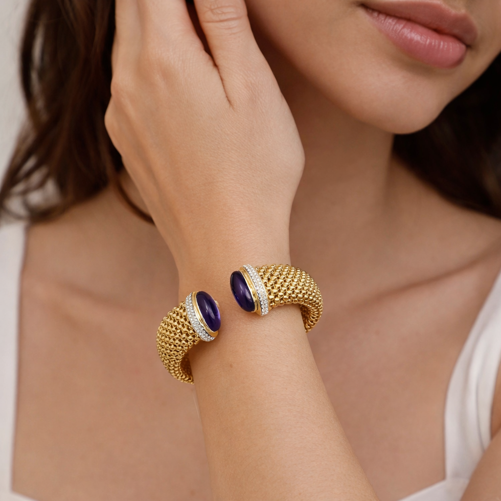 PULSEIRA EM PRATA 925 C/ APLICAÇÕES