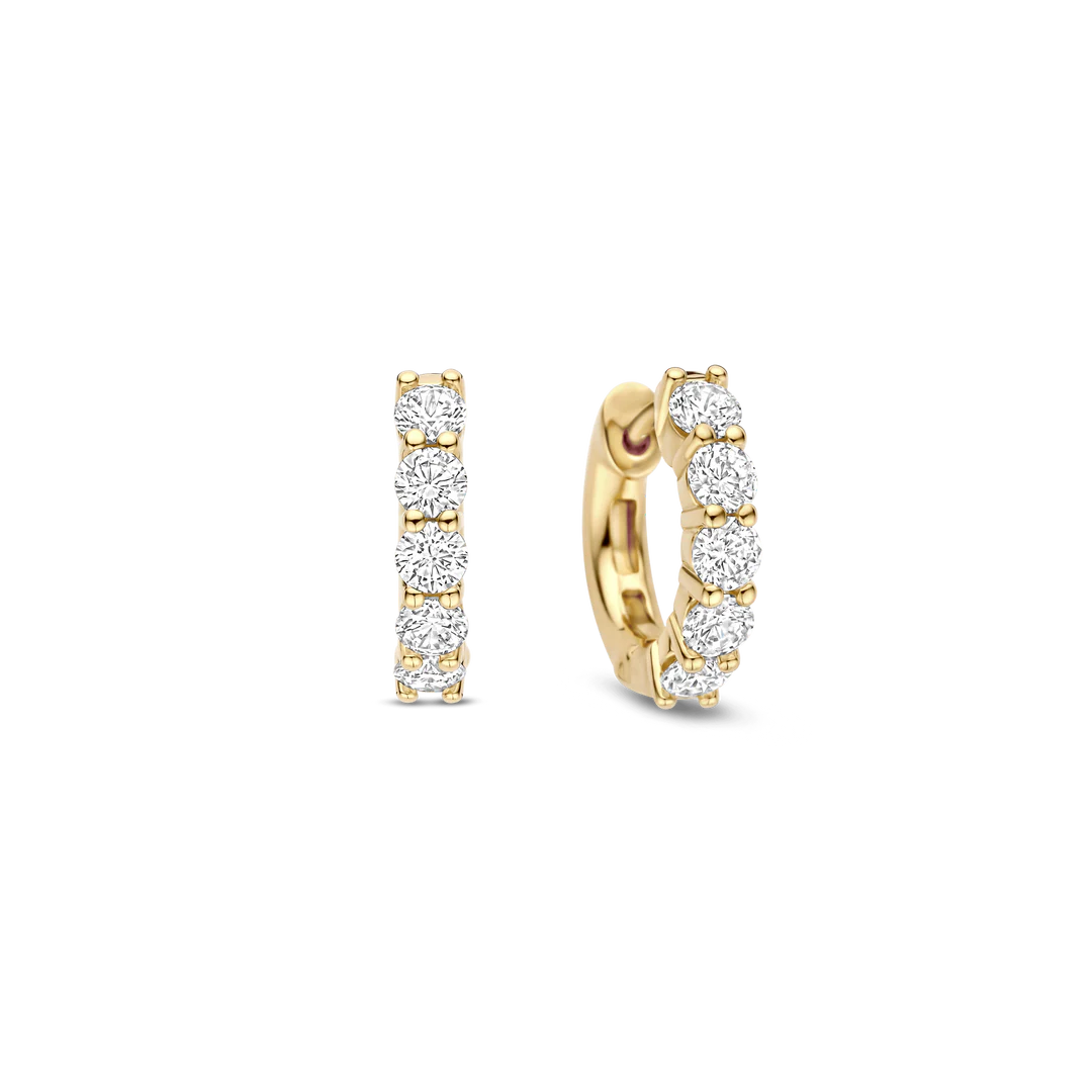 ARGOLAS TI SENTO EM PRATA 925% COM ZIRCÓNIAS