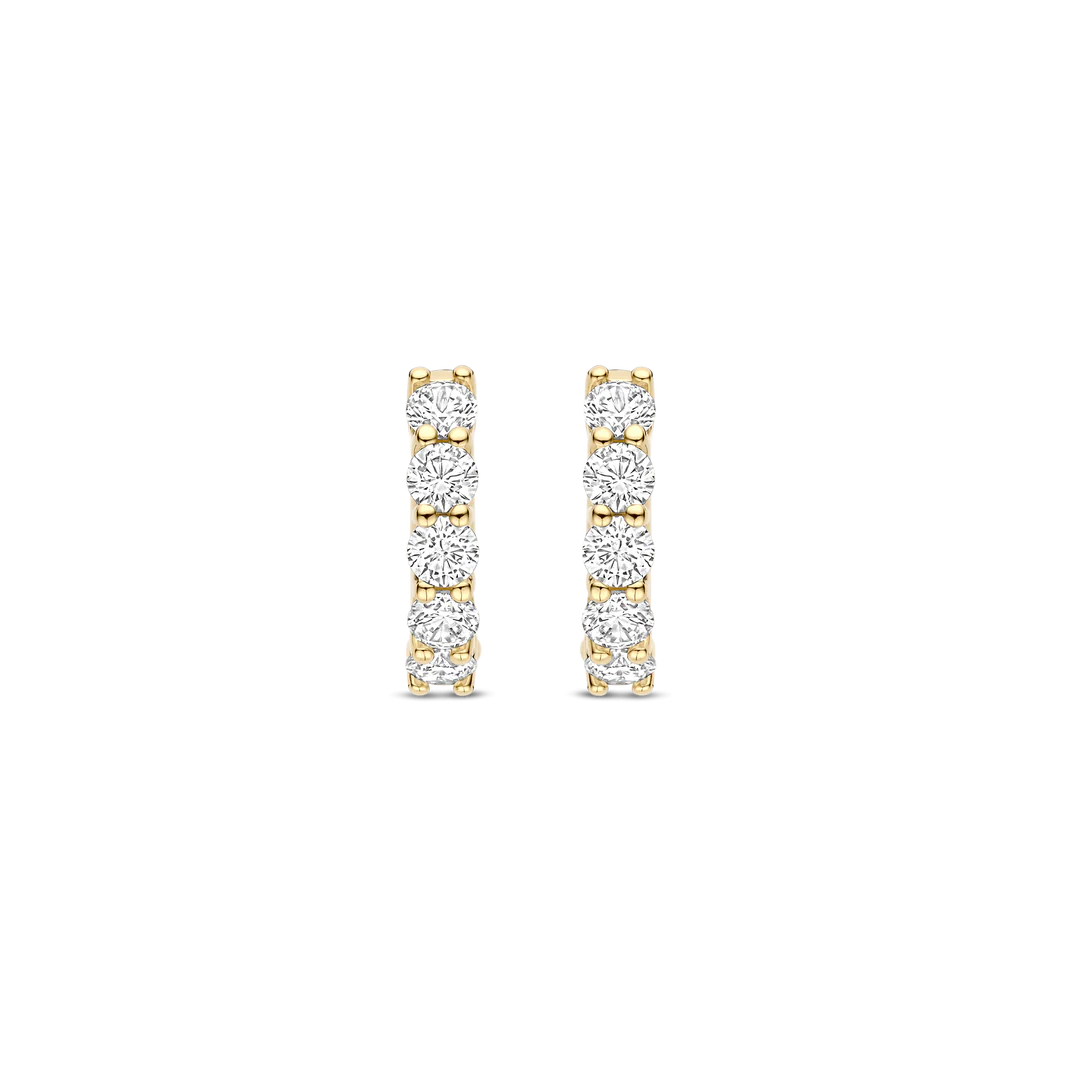 ARGOLAS TI SENTO EM PRATA 925% COM ZIRCÓNIAS