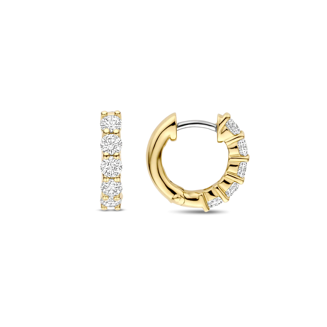 ARGOLAS TI SENTO EM PRATA 925% COM ZIRCÓNIAS