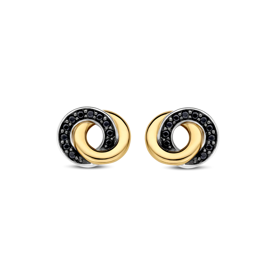 BRINCOS TI SENTO EM PRATA 925% COM ZIRCÓNIAS