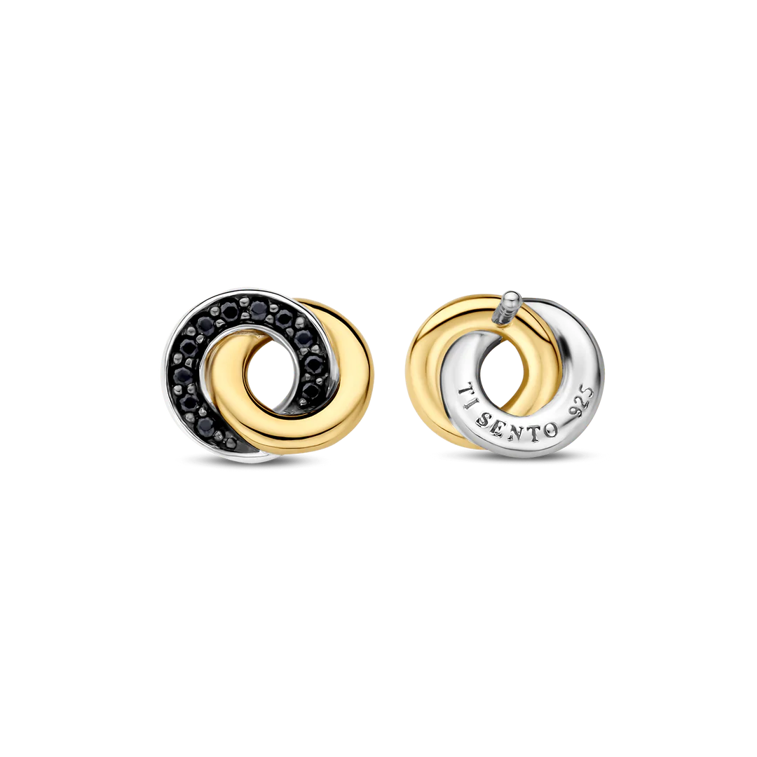 BRINCOS TI SENTO EM PRATA 925% COM ZIRCÓNIAS