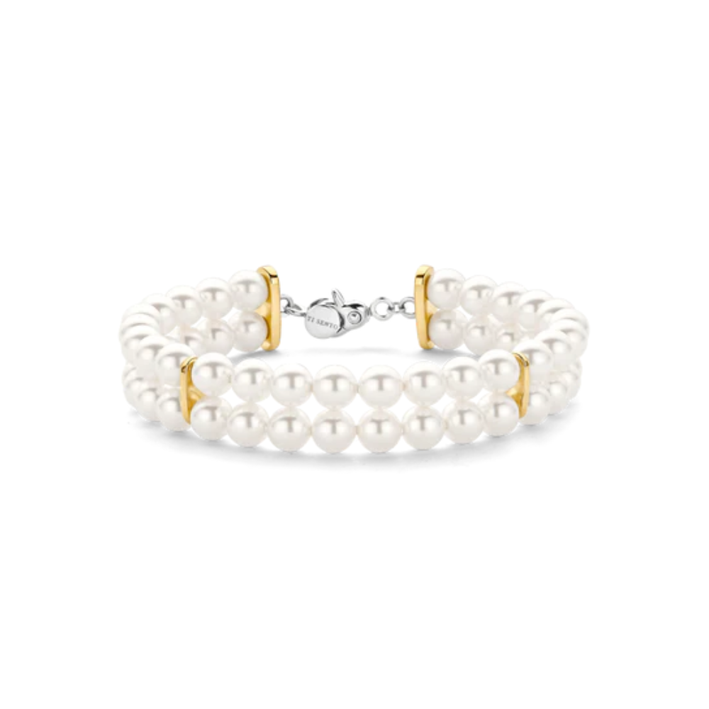 PULSEIRA EM PRATA 925% TI SENTO COM PÉROLAS