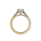 ANEL EM OURO 19,2K C/ DIAMANTES