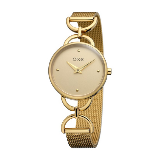 RELOGIO ONE SENHORA SIENA GOLD