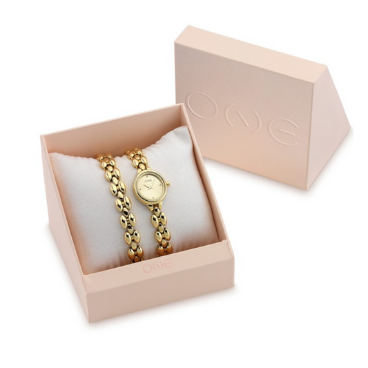 BOX ONE PARIS GOLG RELOGIO E PULSEIRA