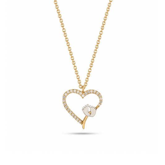 COLAR EM OURO 19.2K COM ZIRCONIAS- NASCIMENTO
