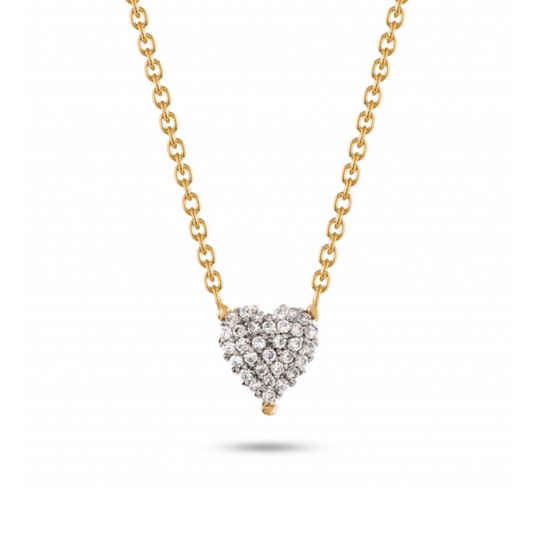 Colar em ouro 19.2k com zircônias
