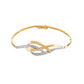 pulseira ouro 19.2k com centro em zircônias