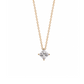 COLAR EM OURO 9K COM ZIRCONIAS- PONTO DE LUZ