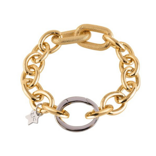 PULSEIRA REBECCA ATHENA BRONZE COM BANHO DE OURO 24K