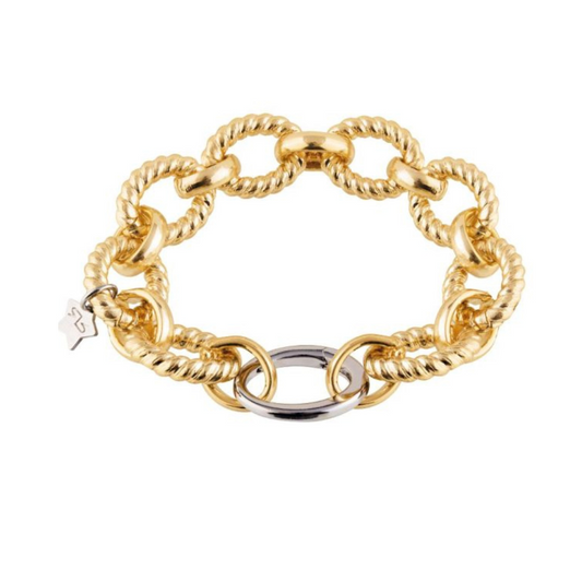 PULSEIRA REBECCA ATHENA BRONZE COM BANHO DE OURO 24K