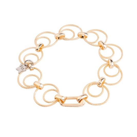 PULSEIRA REBECCA ATHENA BRONZE COM BANHO DE OURO 24K