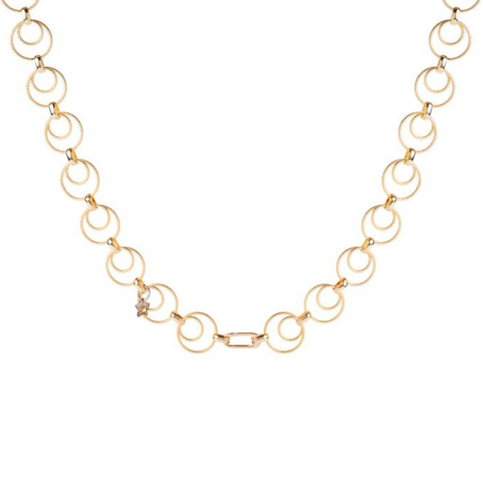 COLAR REBECCA ATHENA BRONZE COM BANHO DE OURO 24K