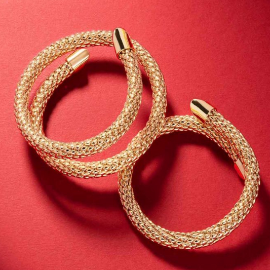 PULSEIRA REBECCA ATHENA BRONZE COM BANHO DE OURO 24K