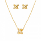 BOX UNIKE EM PRATA 925 COLAR + BRINCOS CLASSY E CHIC KNOT