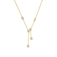 FIO MICHAEL KORS EM PRATA 925% PLAQUEADO A OURO 14K C/ ZIRCONIAS