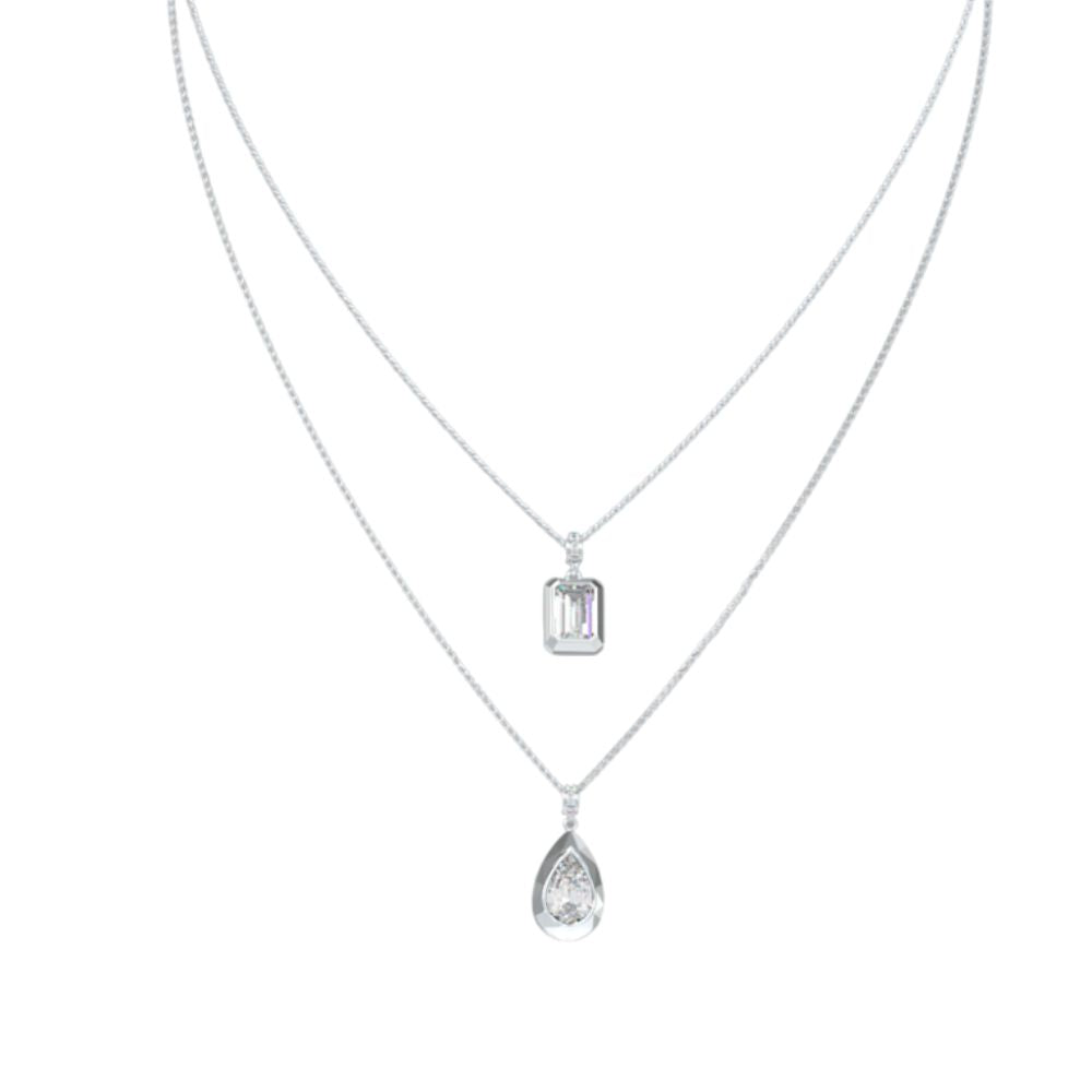 FIO GUESS PRATEADO COM ZIRCÓNIAS