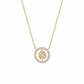 COLAR EM PRATA 925 UNIKE MEANINFUL CLOVER GOLD
