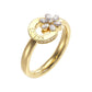 ANEL GUESS FLOWER COM ZIRCÓNIAS