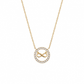 COLAR EM PRATA 925 UNIKE MEANINFUL INFINITE  GOLD