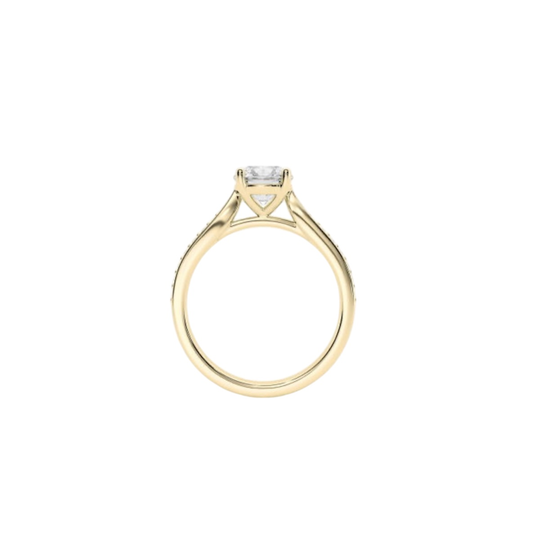 ANEL EM OURO 19,2K, COM DIAMANTES