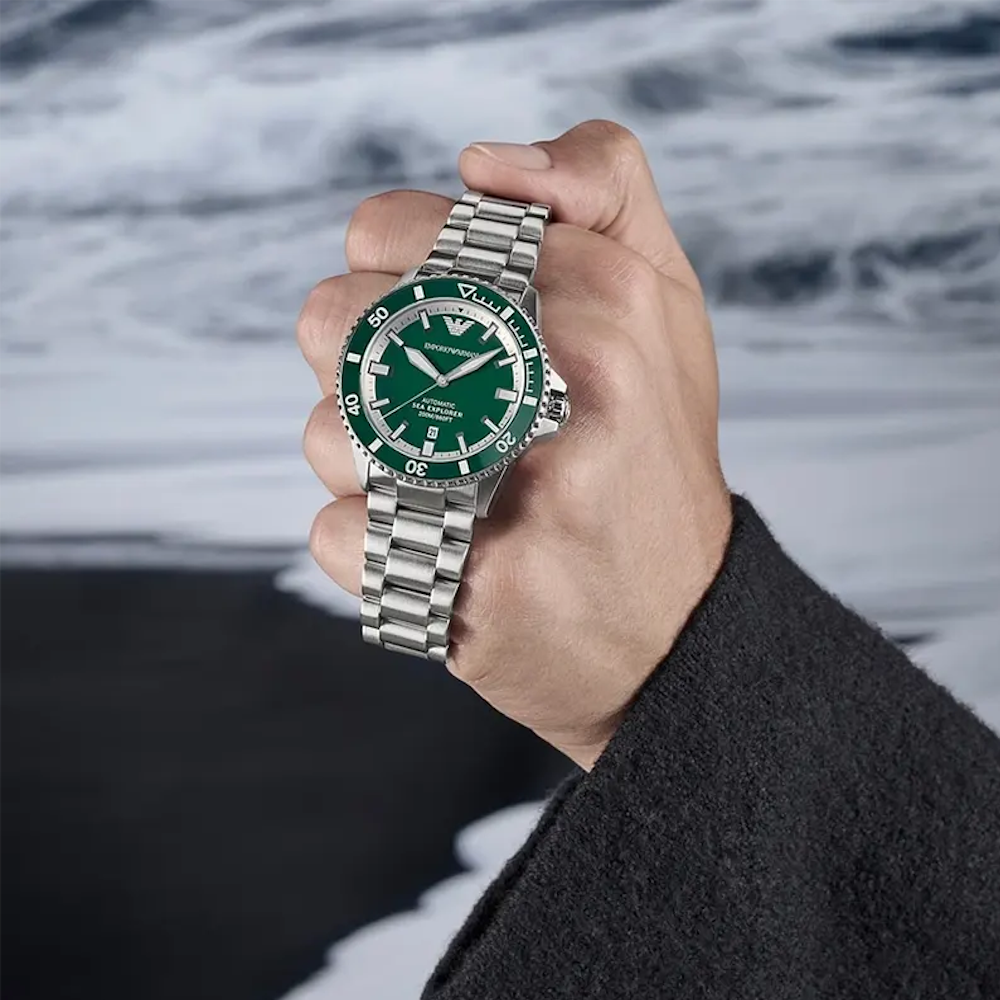 RELÓGIO EMPORIO ARMANI AUTOMÁTICO VERDE "AR60080"