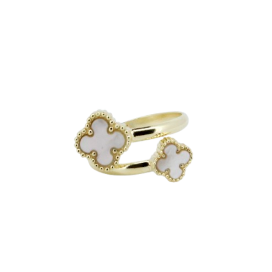 ANEL EM PRATA 925 DOURADO COM Madre-Pérola GOFREY