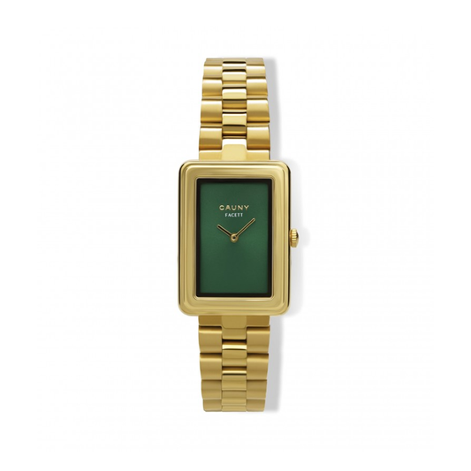 Relógio Cauny Facett Mini 21x28mm Mst Verde Dourado