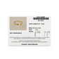 ANEL ROMANTIS EM OURO 19,2K COM DIAMANTES 1 DIAMANTE CENTRAL 0,15CT H/VS 12 DIAMANTES 0,09CT H/VS