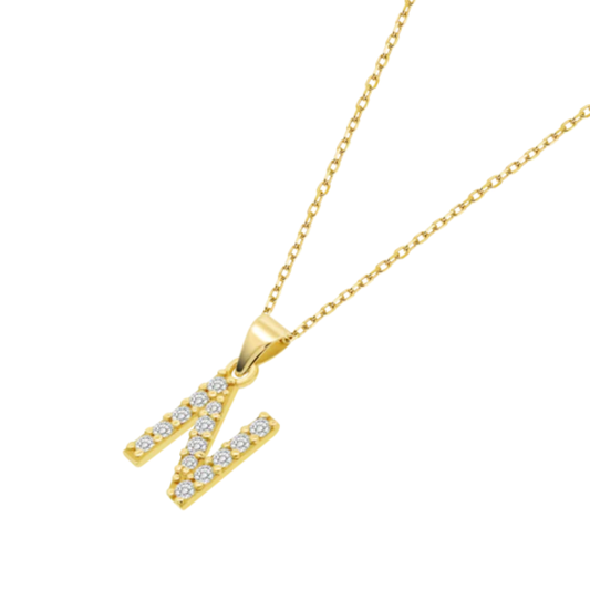 COLAR EM OURO 9K LETRA