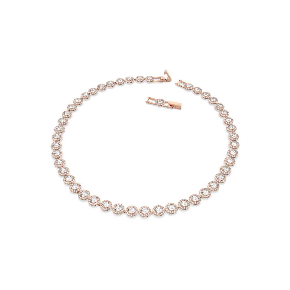 Colar Swarovski Angelic Rose Gold Plaqueado com 38cm