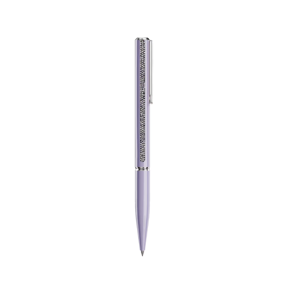 Esferográfica Swarovski Crystal Shimmer Glide, Roxo, Lacado a roxo, cromado