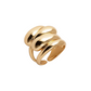 ANEL VIDAL & VIDAL EM BRONZE COM BANHO OURO 18K