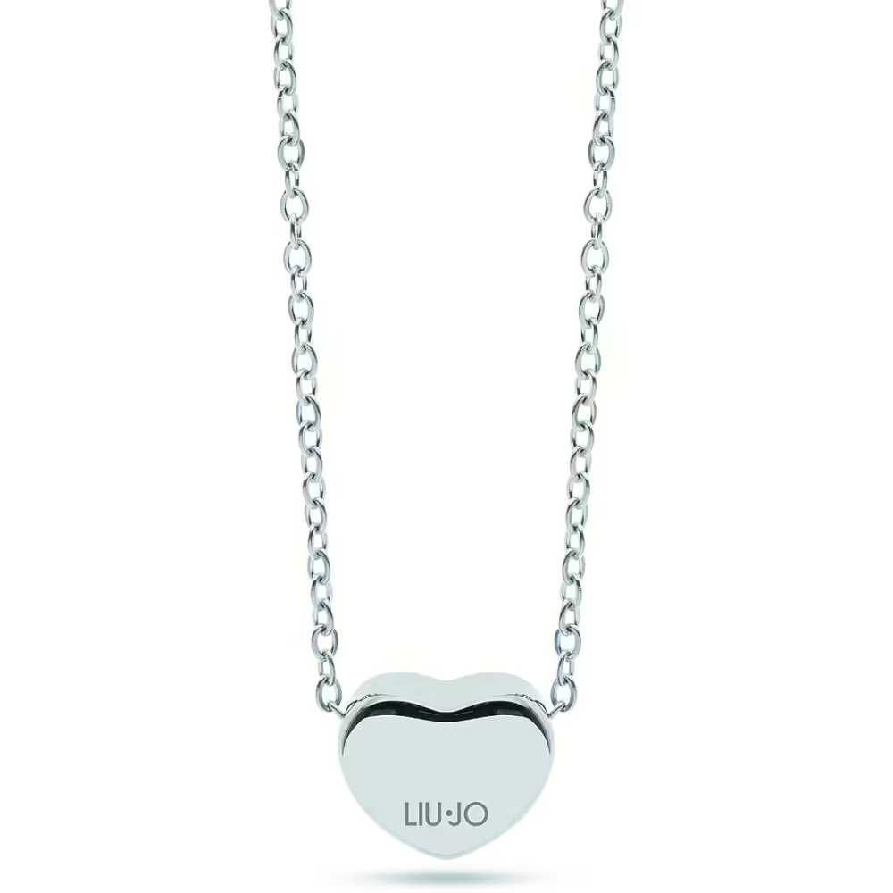 COLAR LIU JO EM AÇO COM CORAÇÃO LJ2705