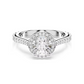 Anel Swarovski Una Angelic ring, Round cut, White, Silver-tone finish
55