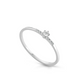 ANEL SOLITÁRIO EM OURO 18K COM DIAMANTES 0.10CT