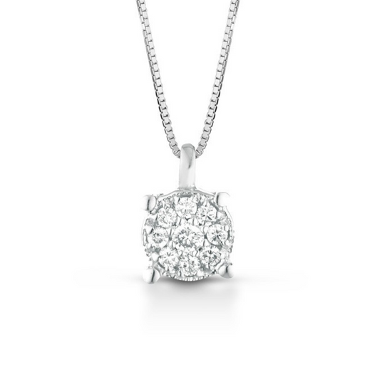 COLAR EM OURO 18K COM DIAMANTES 0.14CT