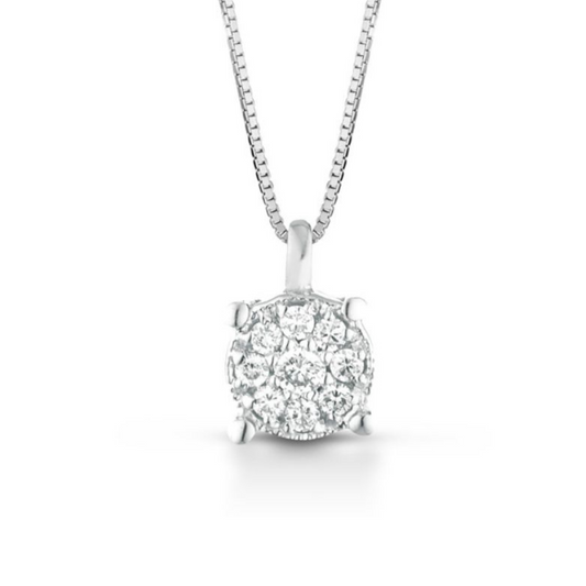 COLAR EM OURO 18K COM DIAMANTES 0.04CT
