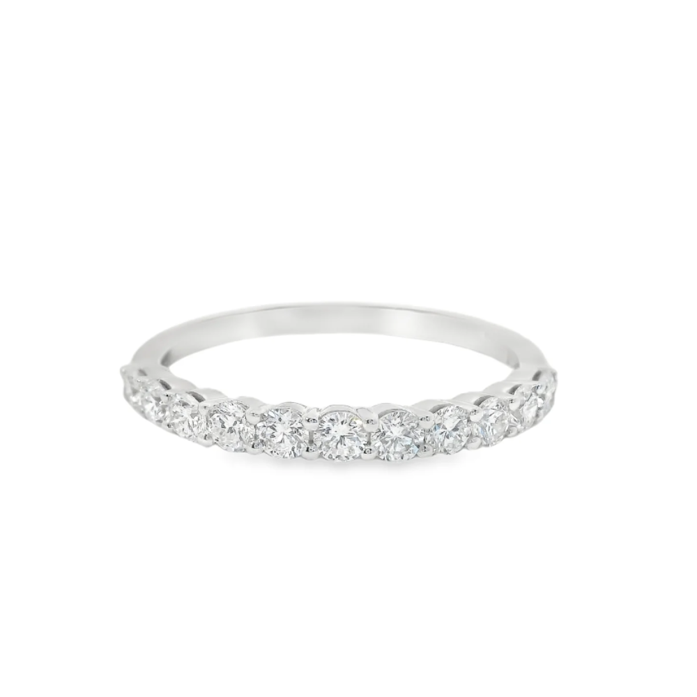 ANEL JOALHARIA EM OURO 18K C/ 11 DIAMANTES LABORATORIO