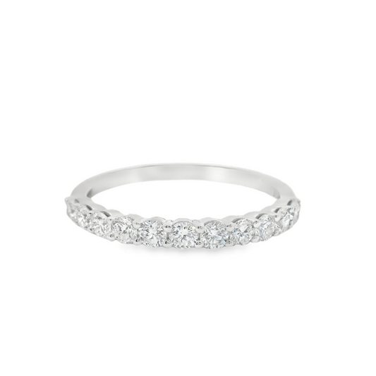 ANEL JOALHARIA EM OURO 18K C/ 11 DIAMANTES LABORATORIO